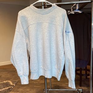 Vintage 1980s heather gray champion crewneck pull over